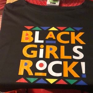 Black girls rock set orange size (says 3x) more like size Med to large